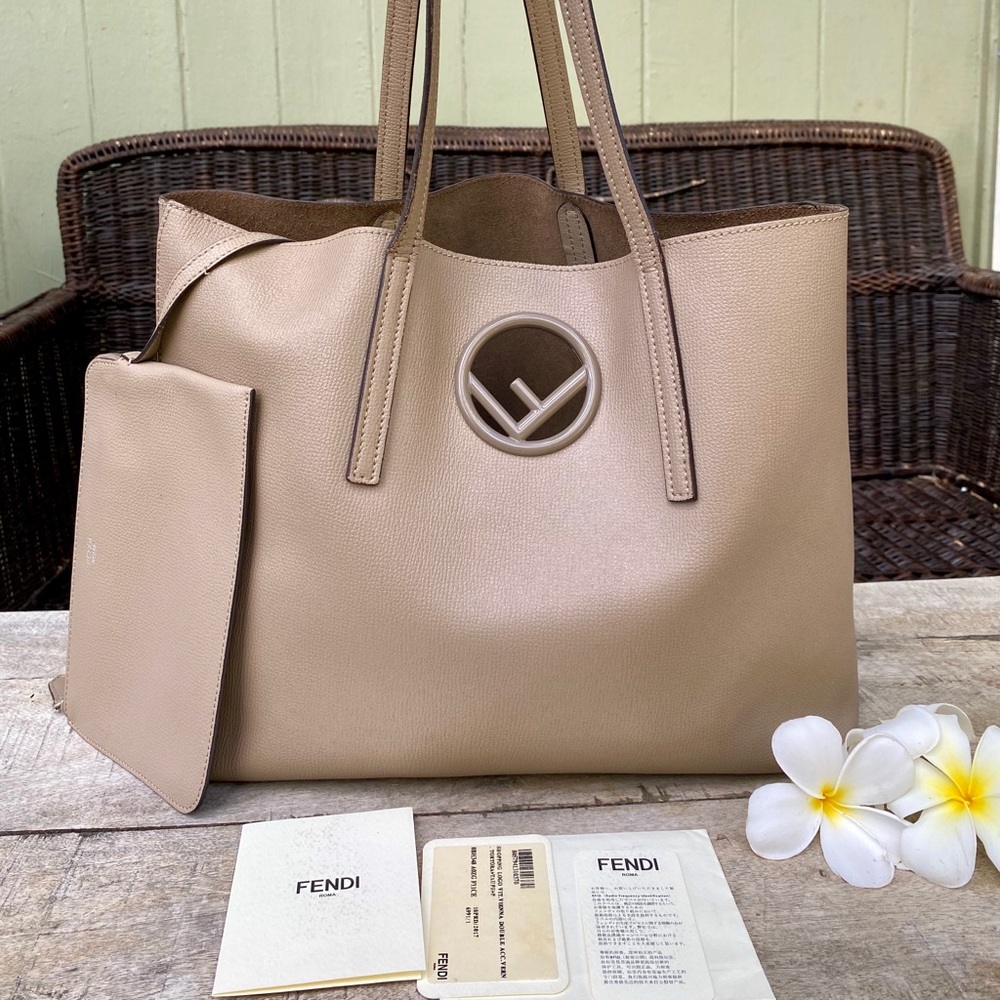 Authentic Fendi Shopper Tote w Pouch SALE!